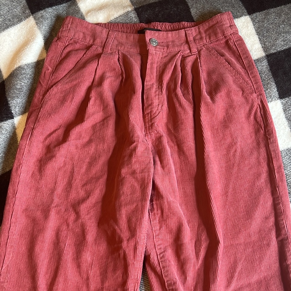 Women's Corduroy Pants in Rose - Picture 2 of 15